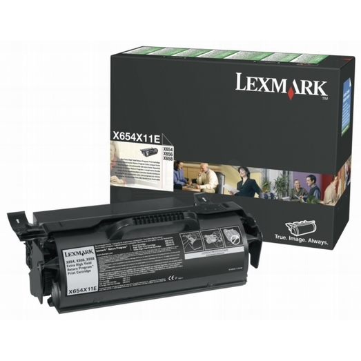 ОРИГИНАЛЬНЫЙ КАРТРИДЖ LEXMARK X654X11E РЕГУЛЯРНЫЙ (36000 СТР., ЧЁРНЫЙ) ДЛЯ LEXMARK X651 | LEXMARK X652 | X654 | X656 | X658