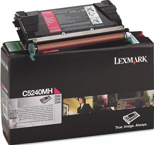 Оригинальный тонер картридж Lexmark Return Program  C5240MH красный для C524/ C532/ C534 (5000 стр.)