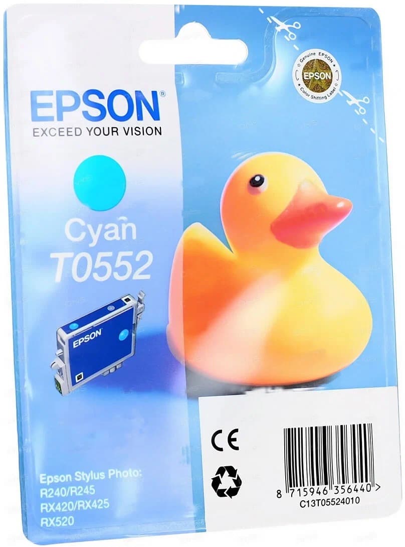 Картридж T055240 для Epson Stylus Photo Cyan (290 стр.)