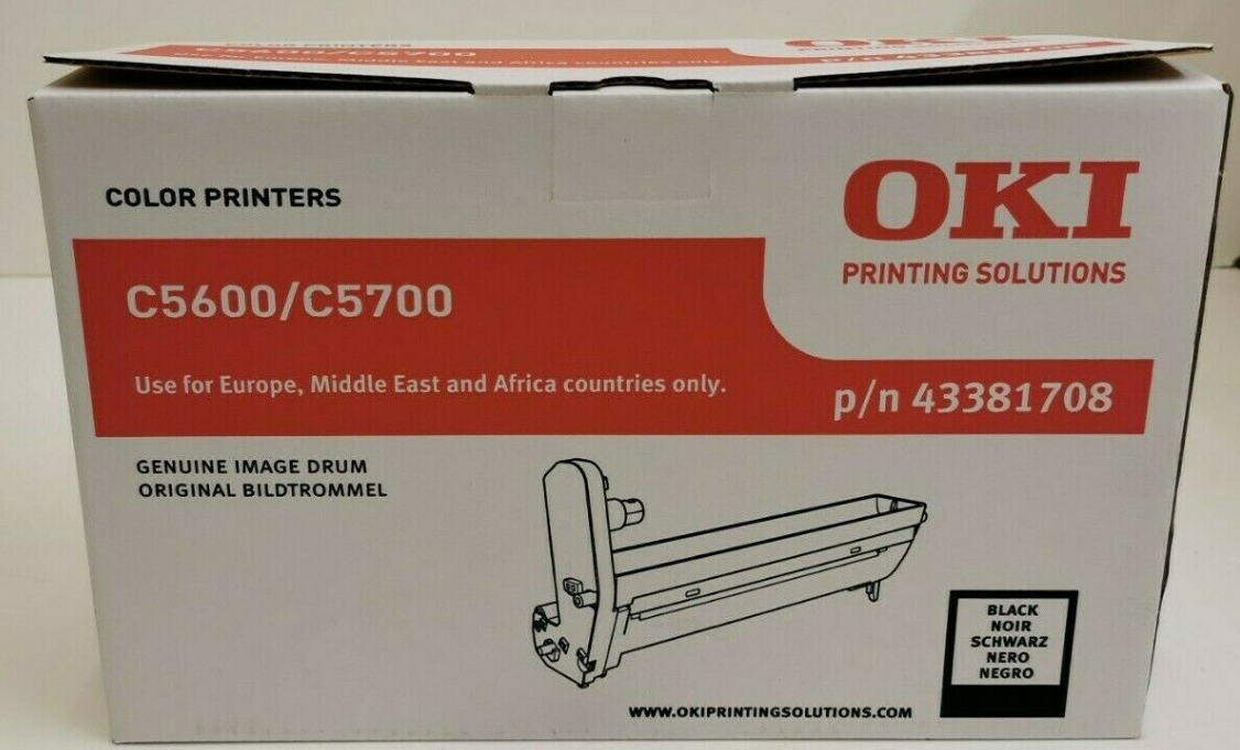 Оригинальный барабан OKI 43381708 черный для OKI C5600/ C5700 (20000 стр)