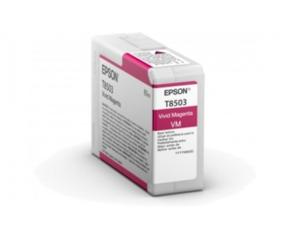 Оригинальный картридж струйный Epson T8503 (C13T850300)  пурпурный 80 мл