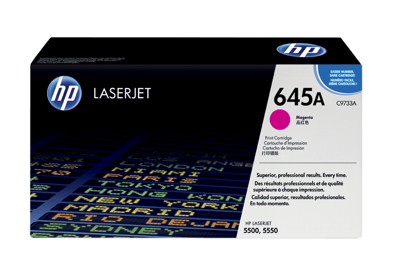 Оригинальный картридж HP C9733A № 645А пурпурный для HP Color LJ 5500/ 5550 серии. Magenta (12000стр.)