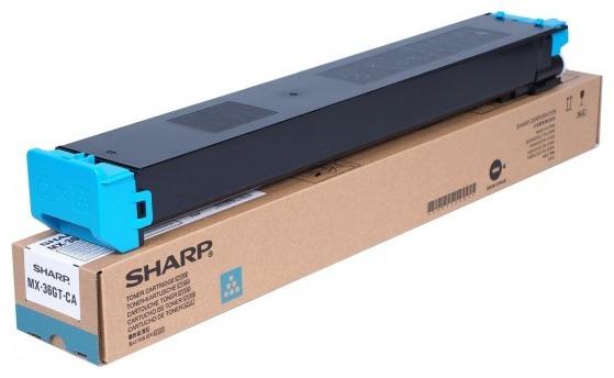 Оригинальный картридж лазерный Sharp MX-36GTCA  голубой 15 000 стр