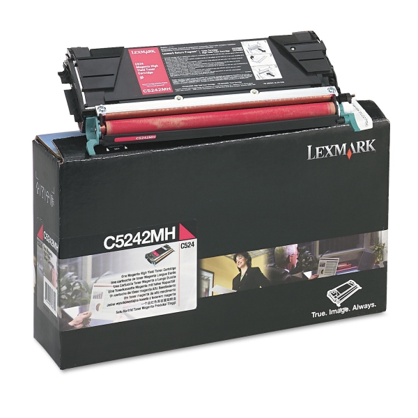 Оригинальный  тонер картридж  Lexmark  C5242MH красный для C524/ C532/ C534 (5000 стр.)