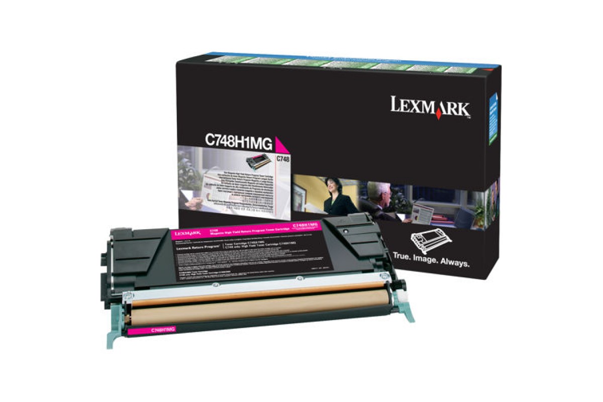 Оригинальный картридж лазерный Lexmark C748H1MG  пурпурный 10 000 стр