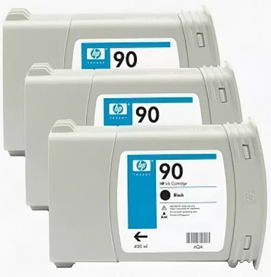 Оригинальный картридж HP C5082A (3шт черных 90) для DesignJet 4500MFP, DesignJet 4520, DesignJet 4000, DesignJet 4500, DesignJet 4520ps, DesignJet 4000PS, DesignJet 4500PS