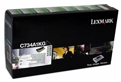Оригинальный картридж лазерный Lexmark C734A1KG  черный 8 000 стр