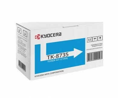 Оригинальный картридж лазерный Kyocera TK-8735C /1T02XNCNL0 голубой