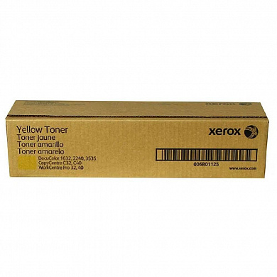 Оригинальный тонер-картридж XEROX 006R01125 желтый для XEROX DC 3535/ DC2240/ WCP 32/ WCP 40