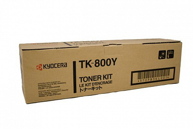 ОРИГИНАЛЬНЫЙ ТОНЕР-КАРТРИДЖ KYOCERA TK-800Y (ЖЁЛТЫЙ, 10000 СТР.) (АРТ. 370PB3KL)