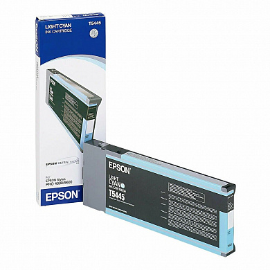 Оригинальный картридж струйный Epson T544500 (C13T544500) светло-голубой 220 мл