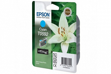 Оригинальный картридж Epson T059240 для Epson Stylus Photo R2400 Cyan (440 стр.)