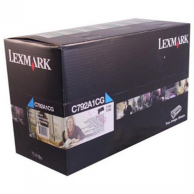 Оригинальный тонер-картридж LEXMARK C792 (C792X1CG) (cyan)