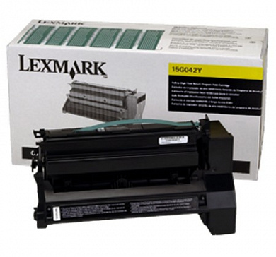 Оригинальный картридж лазерный Lexmark 15G042Y желтый 15 000 стр