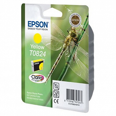 Оригинальный картридж Epson T08244A (T0824, C13T08244A10) желтый