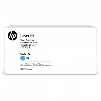 Оригинальный лазерный картридж HP 504A CE251YC для HP Color LaserJet CM3530/ CM3530fs/ CP3525x/ CP3525n/ CP3525dn, голубой, 7900 страниц