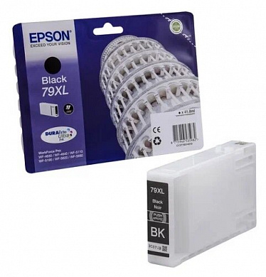 Оригинальный картридж повышенной емкости Epson  T7901 (C13T79014010)  для Epson WF-5110DW/ WF-5620DWF черный (2600 стр.)