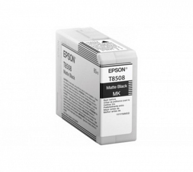 Оригинальный картридж струйный Epson T8508 (C13T850800) черный-матовый 80 мл