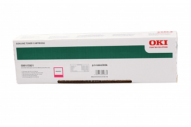 Оригинальный тонер-картридж Oki 44643006/44643002 для  Oki  C801/821 7.3K (magenta)