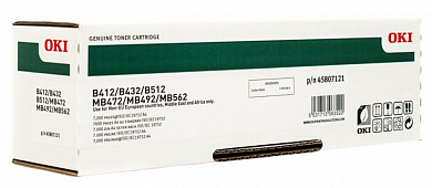 Оригинальный картридж лазерный OKI 45807121 / 45807111 черный 12000 стр