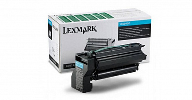 Оригинальный картридж лазерный Lexmark 15G042C голубой 15 000 стр