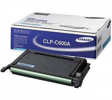 Оригинальный картридж лазерный Samsung CLP-C600A / ST879A голубой 4 000 стр