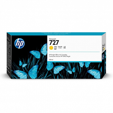 F9J78A КАРТРИДЖ HP 727 С ЖЕЛТЫМИ ЧЕРНИЛАМИ