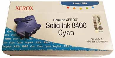 Оригинальный чернила синие Xerox 108R00605  для  Xerox  Phaser 8400 (3 шт. )