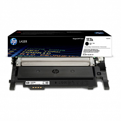 Оригинальный картридж HP W2070A (черный,) (117A)
