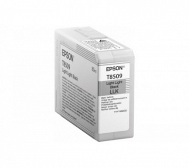 Оригинальный картридж струйный Epson T8509 (C13T850900) светло-серый 80 мл