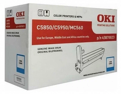 Оригинальный фотобарабан OKI 43870023 голубой 20 000 стр