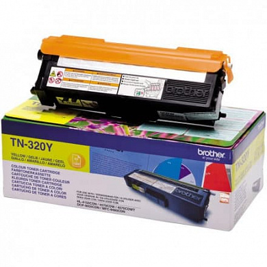 Оригинальный картридж Brother TN320Y (1500 стр., желтый)