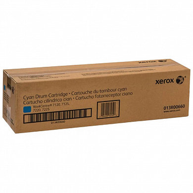 Оригинальный фотобарабан Xerox 013R00660 для Xerox WorkCentre 7120 / 7125 / 7220 / 7225, голубой