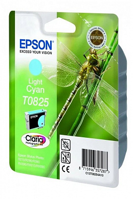 Картридж  Epson T08254A/ T11254A10 для Epson Stylus Photo T50/T59/R270/R290/R390/RX590/RX610/RX690/TX650/TX659/TX700W, TX710,TX800FW Light-Cyan (205 стр.)