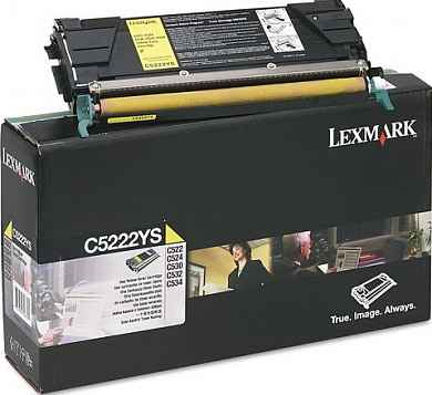 ТОНЕР КАРТРИДЖ  LEXMARK C5222YS ЖЕЛТЫЙ ДЛЯ C522/ C524 /C530/ C532/ C534 (3000 СТР.)