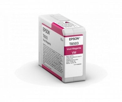 Оригинальный картридж струйный Epson T8503 (C13T850300)  пурпурный 80 мл