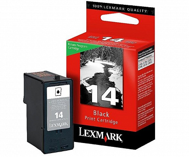 Оригинальный картридж струйный Lexmark 14  18C2090E  черный 175 стр