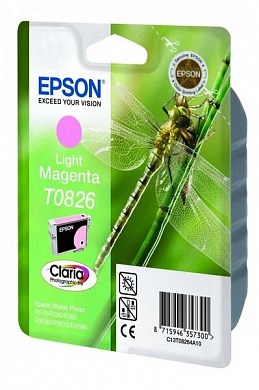 Картридж Epson  T08264A/ T11264A10  для Epson Stylus Photo T50/T59/R270/R290/R390/RX590/RX610/RX690/TX650/TX659/TX700W, TX710,TX800FW Light-Magenta (590 стр.)