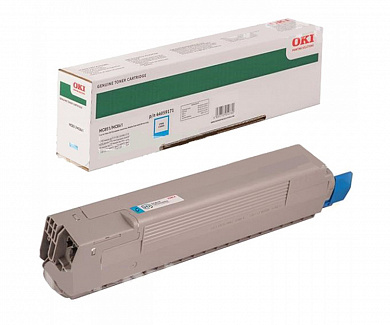 Оригинальный тонер OKI 44059171/44059167 голубой для принтеров OKI MC851/861 Cyan (7300 стр)
