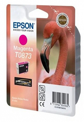 Оригинальный картридж EPSON T08734010 (C13T08734010) Stylus Photo R1900 Magenta (Ultra Chrome 2 Ink)