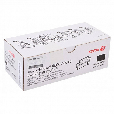 Оригинальный лазерный картридж Xerox 106R01634 для Xerox Phaser 6000/ 6010, WorkCentre 6015, черный, 2000 страниц