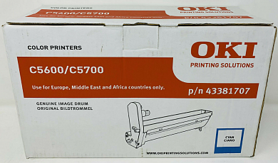 Оригинальный  барабан голубой OKI 43381707 для OKI C5600/ C5700 (20000 стр)