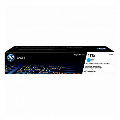 Оригинальный картридж HP W2071A (голубой) (117A)