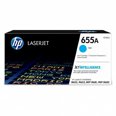 Оригинальный картридж HP CF451A (655a) (голубой)