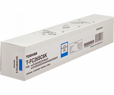 Оригинальный картридж лазерный Toshiba T-FC26SC 6K / 6B000000557 голубой 6 000 стр