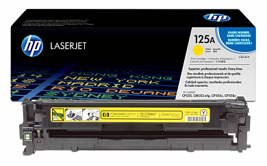 Оригинальный картридж HP CB542AС (125AС) (желтый) для HP Color LaserJet CM1312NFI MFP, CM1312, CP1215, CP1515, CP1515N, CP 1518, CP1518NI