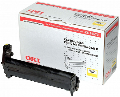Оригинальный фотобарабан OKI 42126670 желтый 17 000 стр