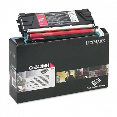 Оригинальный  тонер картридж  Lexmark  C5242MH красный для C524/ C532/ C534 (5000 стр.)