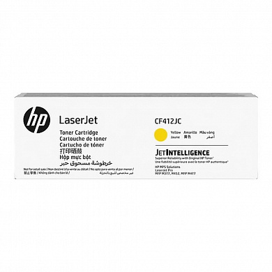 Оригинальный картридж HP CF412JC / CF412X для HP Color LaserJet Pro M452/ 477, желтый, 6000 страниц