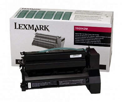 Оригинальный картридж лазерный Lexmark 15G042M пурпурный 15 000 стр
